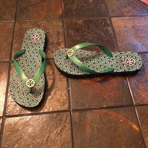 Green Tory Burch Sandals